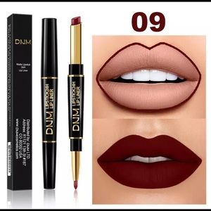 2 IN 1  Lip Liner Waterproof Matte Lipstick Pencil